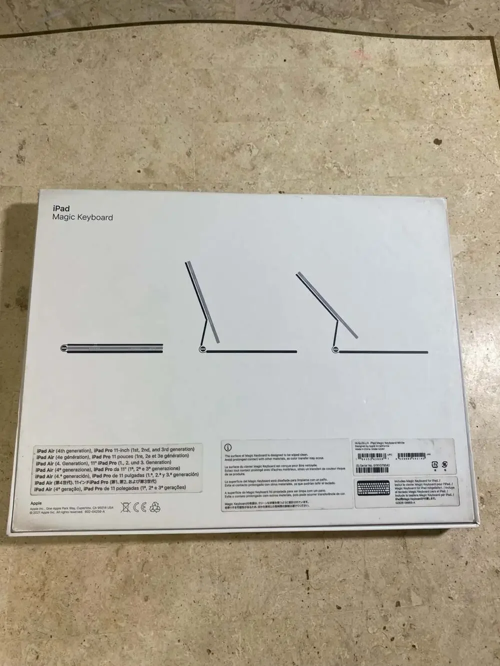 Apple Magic Keyboard for iPad Pro 11-inch & iPad Air (White) Model A2261